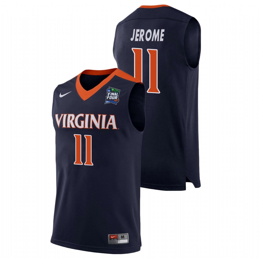 Mens Virginia Cavaliers #11 Ty Jerome Nike 2019 Navy College Basketball Jersey