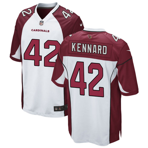 Mens Arizona Cardinals #42 Devon Kennard Nike White Vapor Limited Jersey