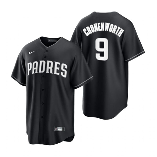 Mens San Diego Padres #9 Jake Cronenworth Nike 2021 Black Fashion Jersey