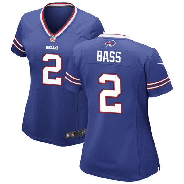 Womens Buffalo Bills #2 Tyler Bass Nike Roayl Jersey
