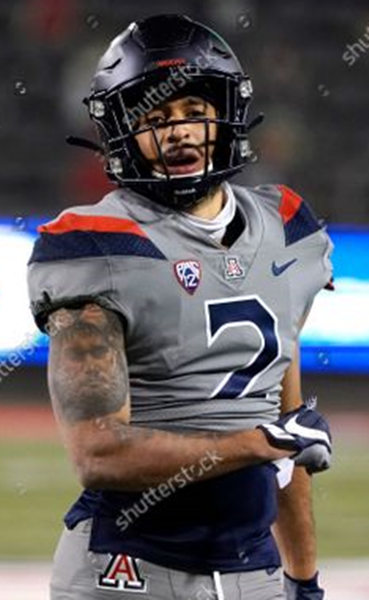 Mens Arizona Wildcats #2 Isaiah Rutherford Nike Grey College Football Game Jersey