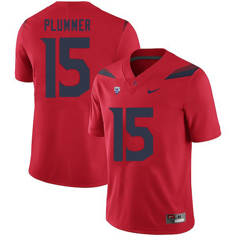 Mens Arizona Wildcats #15 Will Plummer Nike Red College Football Game Jersey