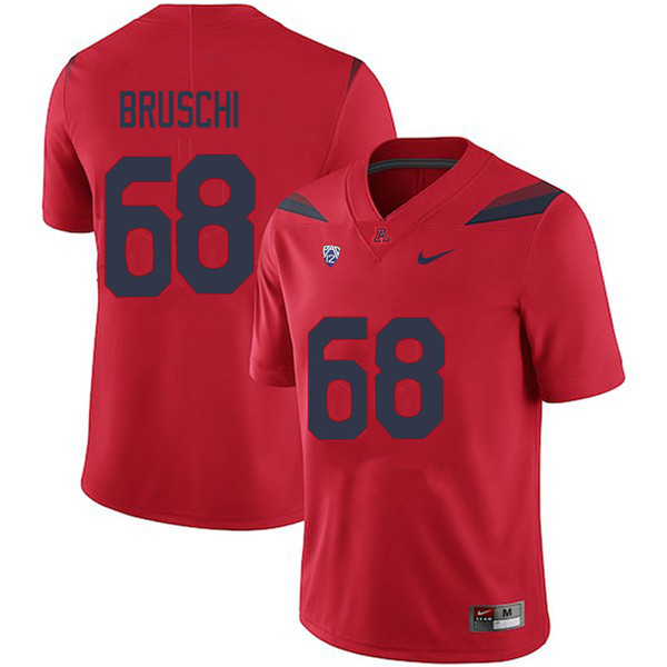 Mens Arizona Wildcats #68 Tedy Bruschi Nike Red College Football Game Jersey