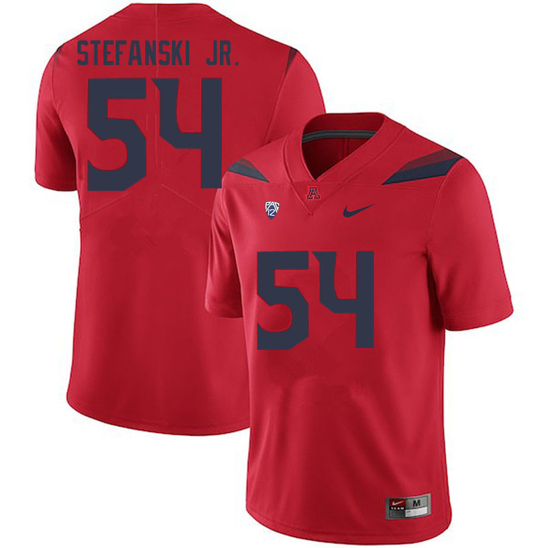 Mens Arizona Wildcats #54 Matthew Stefanski Jr. Nike Red College Football Game Jersey