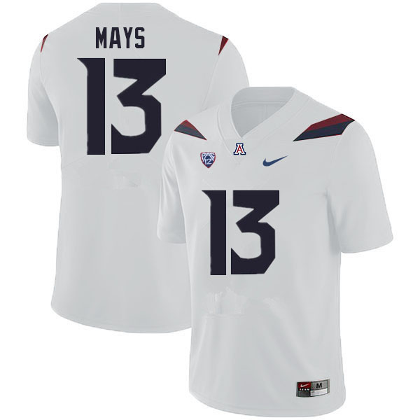 Mens Arizona Wildcats #13 Isaiah Mays Nike White College Football Game Jersey
