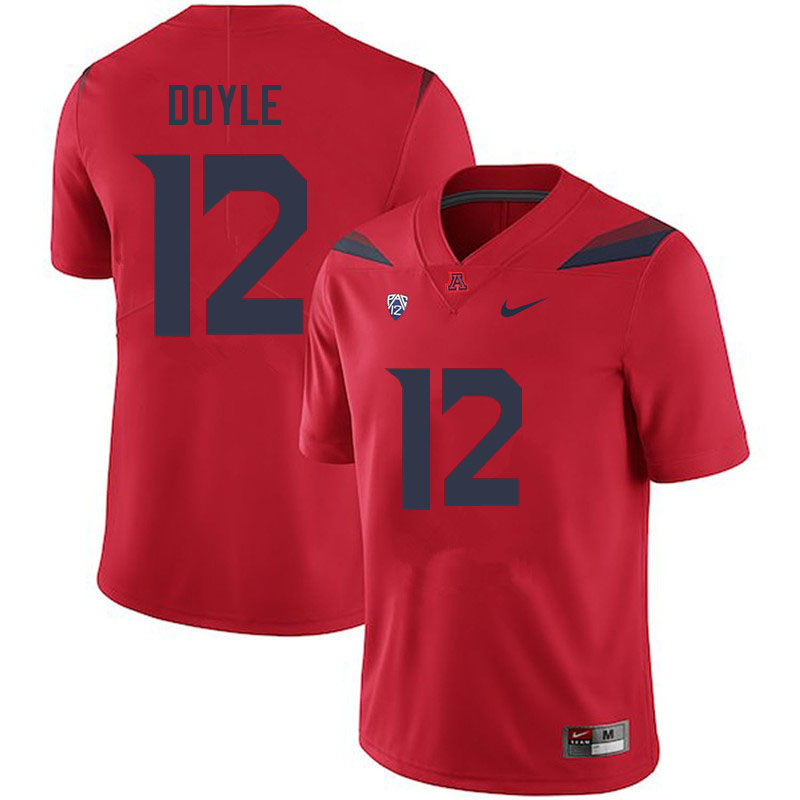 Mens Arizona Wildcats #12 Kevin Doyle Nike Red College Football Game Jersey