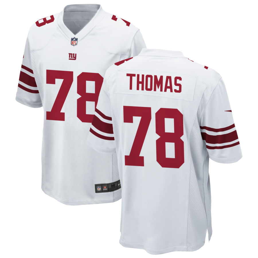 Mens New York Giants #78 Andrew Thomas Nike White Vapor Untouchable Limited Jersey