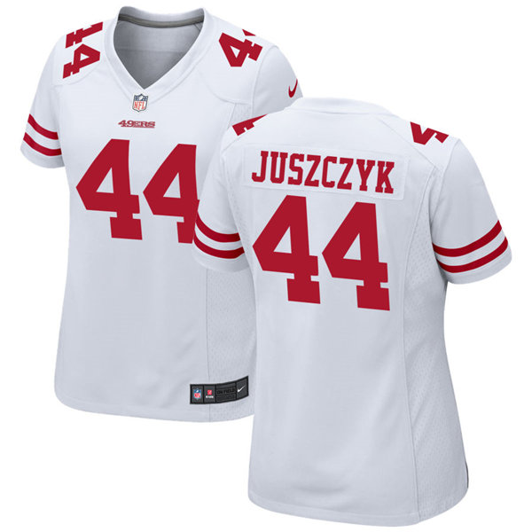 Womens San Francisco 49ers #44 Kyle Juszczyk Nike White Limited Player Jersey 