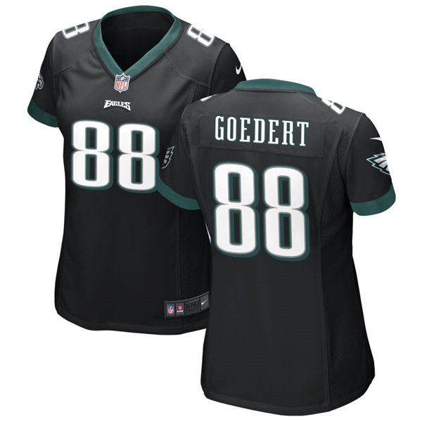 Womens Philadelphia Eagles #88 Dallas Goedert Nike Black Limited Jersey 