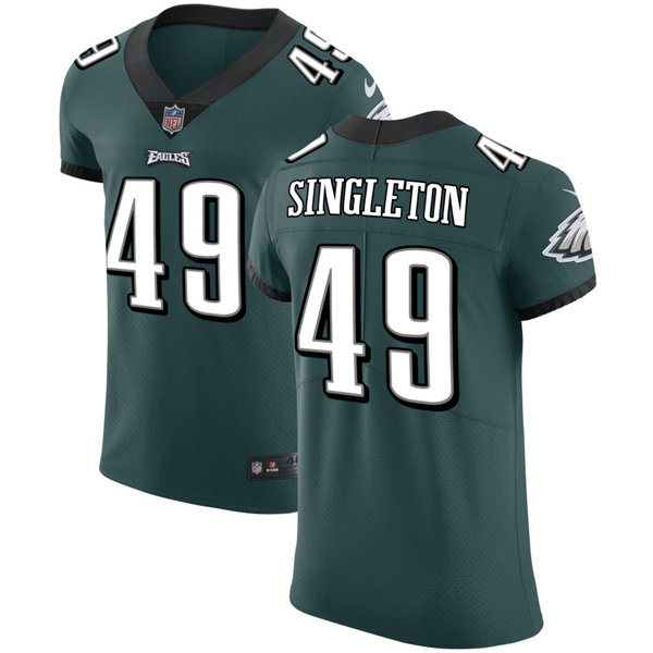 Mens Philadelphia Eagles #49 Alex Singleton Nike Midnight Green Vapor Limited Jersey 