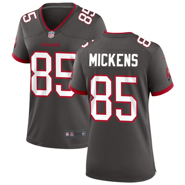 Womens Tampa Bay Buccaneers #85 Jaydon Mickens Nike Pewter Alternate Limited Jersey