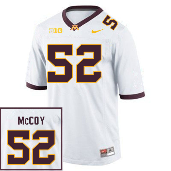 Mens Minnesota Golden Gophers #52 Luther McCoy Nike 2020 White NCAA College Football Game Jersey