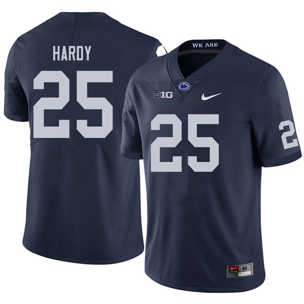Mens Penn State Nittany Lions #25 Daequan Hardy Nike Navy with Name College Football Jersey
