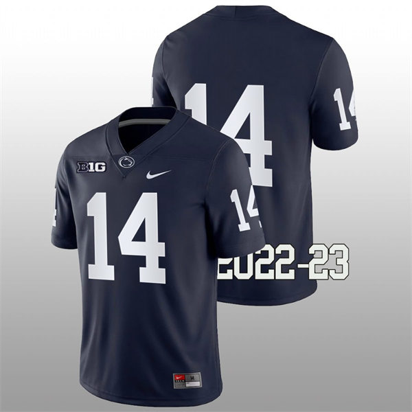 Mens Penn State Nittany Lions #14 Tyrece Mills Nike Navy College Game Football Jersey