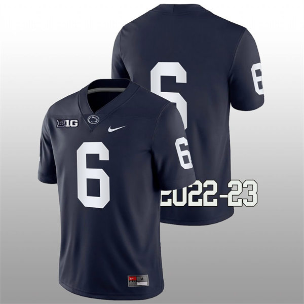 Mens Penn State Nittany Lions #6 Zakee Wheatley Nike Navy College Game Football Jersey
