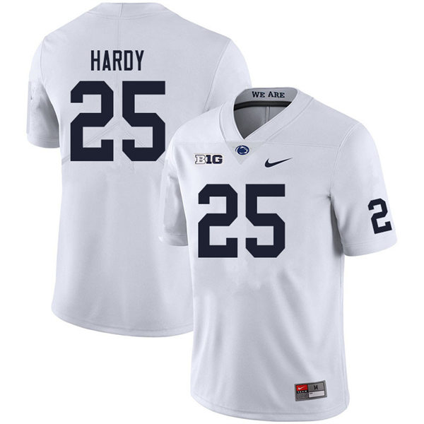 Mens Penn State Nittany Lions #25 Daequan Hardy Nike White with Name College Football Jersey