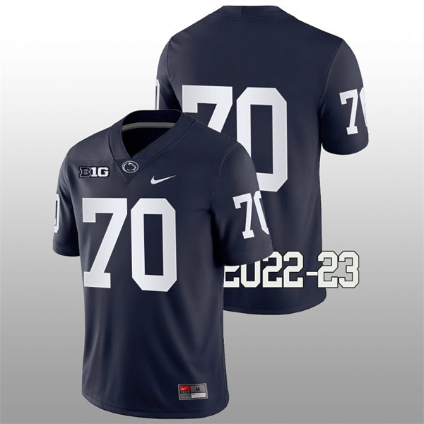 Mens Penn State Nittany Lions #70 Juice Scruggs Nike Navy College Game Football Jersey