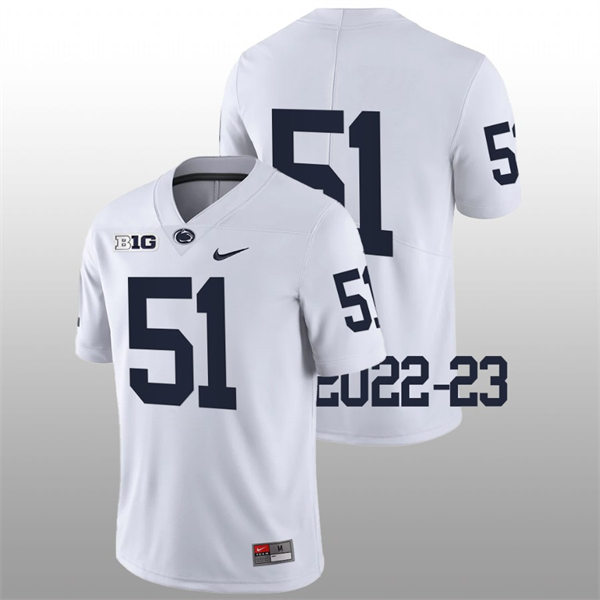 Mens Penn State Nittany Lions #51 Jimmy Christ Nike White College Game Football Jersey