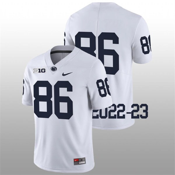 Mens Penn State Nittany Lions #86 Jason Estrella Nike White College Game Football Jersey
