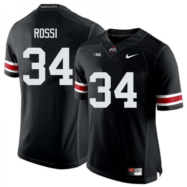 Mens Ohio State Buckeyes #5 Dallan Hayden Black White College Football Game Jersey