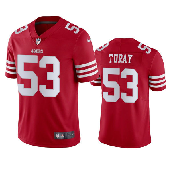 Men's San Francisco 49ers #53 Kemoko Turay Nike Scarlet Vapor Limited Player Jersey