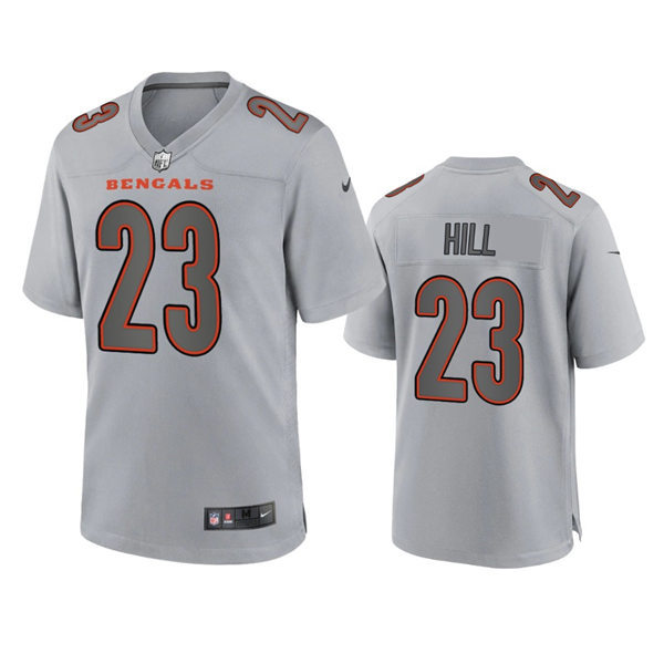 Men's Cincinnati Bengals #23 Daxton Hill Nike Atmosphere Fashion Game Jersey - Gray