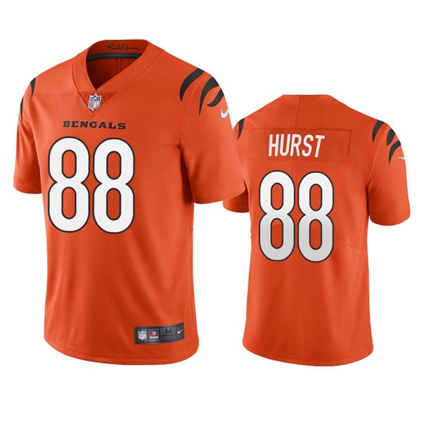Men's Cincinnati Bengals #88 Hayden Hurst Nike Orange Alternate Vapor Limited Player Jersey