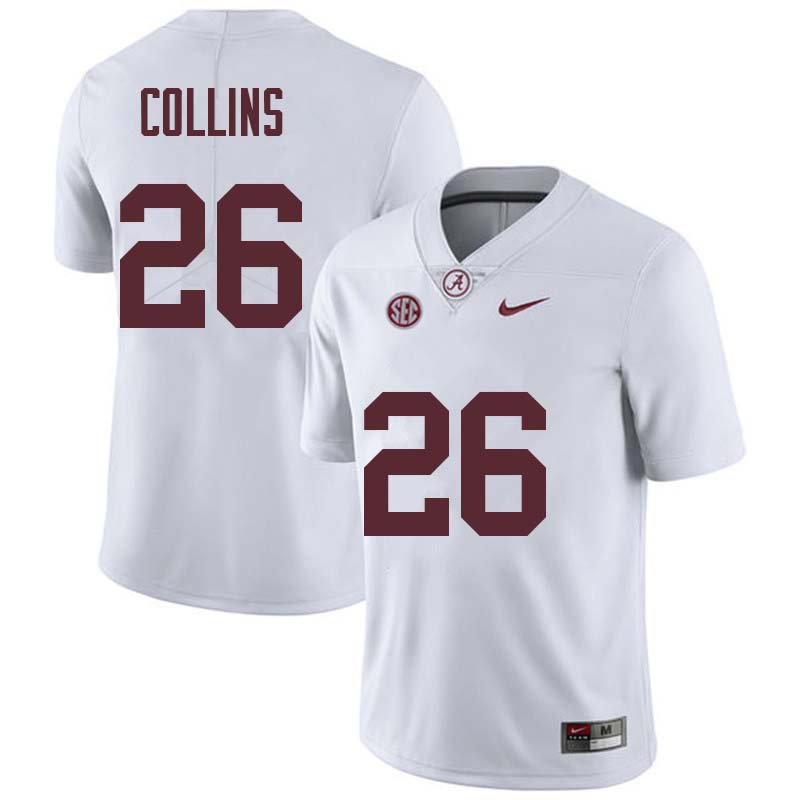 Men's Youth Alabama Crimson Tide #26 Landon Collins White Nike White College Game Football Jersey