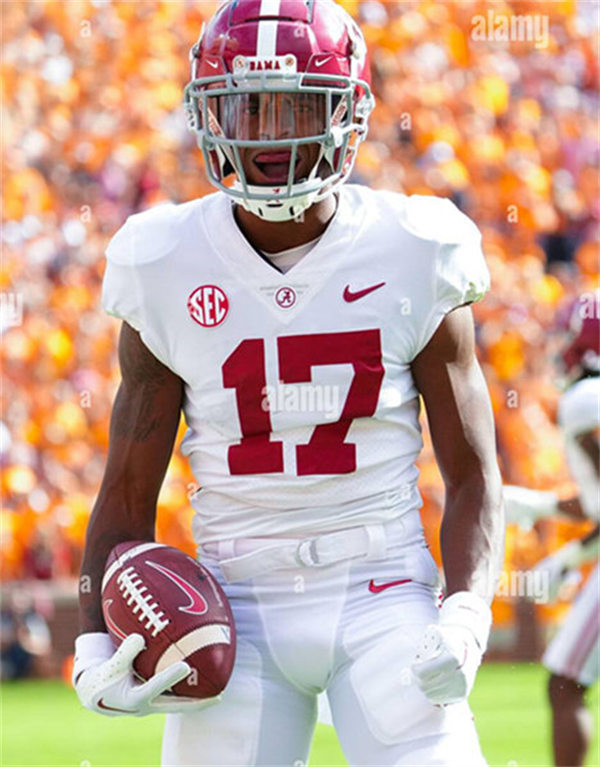 Mens Youth Alabama Crimson Tide #17 Isaiah Bond White College Football Game Jersey