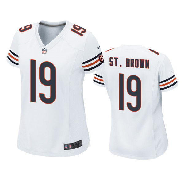 Womens Chicago Bears #19 Equanimeous St. Brown Nike White Limited Jersey