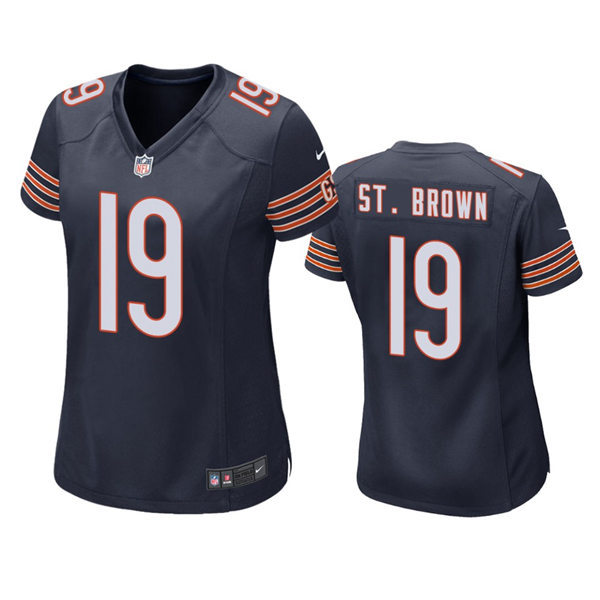 Womens Chicago Bears #19 Equanimeous St. Brown Nike Navy Limited Jersey