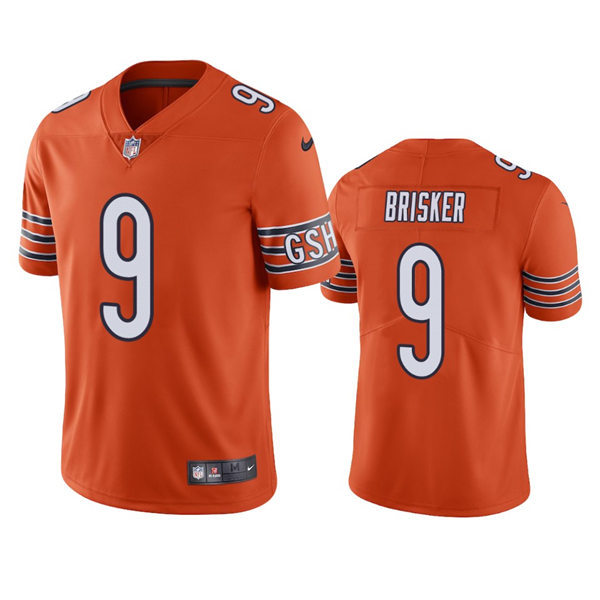 Mens Chicago Bears #9 Jaquan Brisker Nike Orange Alternate Untouchable Limited Jersey