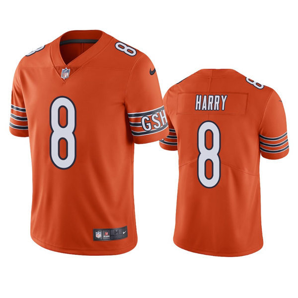 Mens Chicago Bears #8 N'Keal Harry Nike Orange Alternate Untouchable Limited Jersey