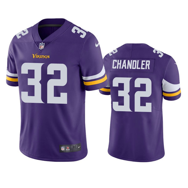 Men's Minnesota Vikings #32 Ty Chandler Nike Purple Vapor Untouchable Limited Player Jersey