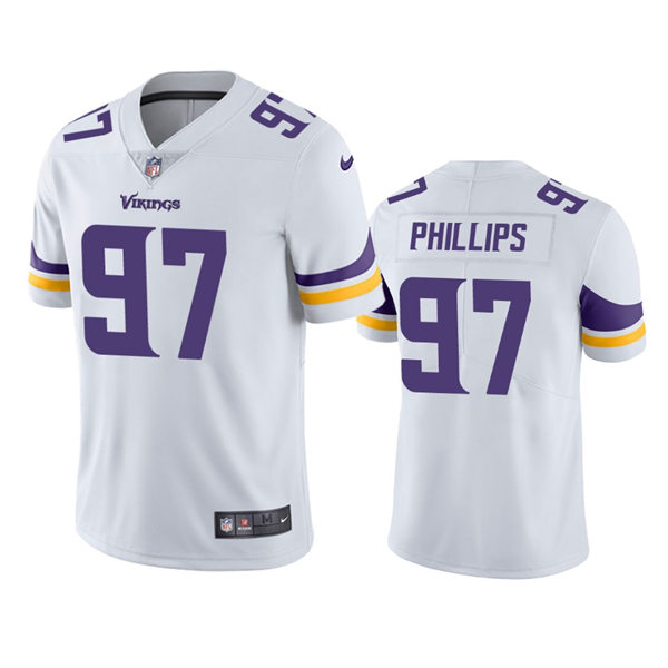 Men's Minnesota Vikings #97 Harrison Phillips Nike White Vapor Untouchable Limited Player Jersey