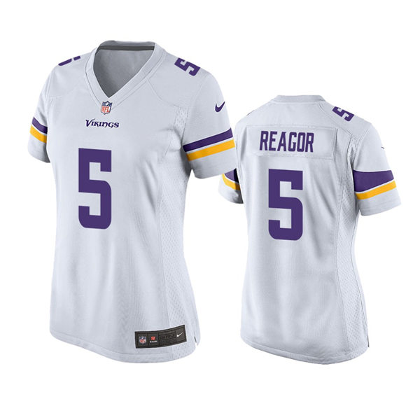 Women's Minnesota Vikings #5 Jalen Reagor Nike White Limited Jersey
