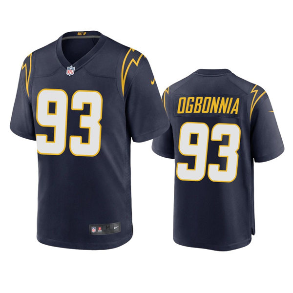 Men's Los Angeles Chargers #93 Otito Ogbonnia Navy Alternate Vapor Limited Player Jersey