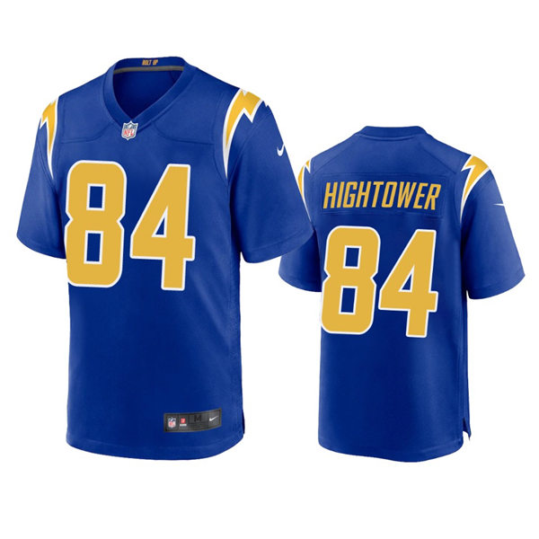 Men's Los Angeles Chargers #84 John Hightower Royal Gold 2nd Alternate Vapor Limited Jersey