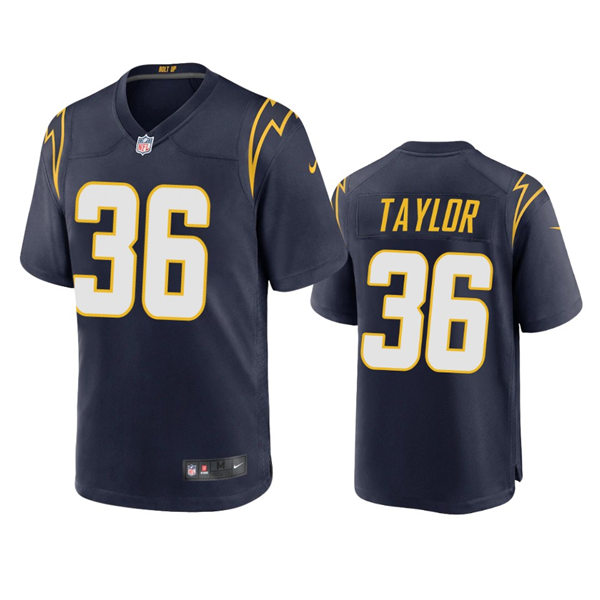 Men's Los Angeles Chargers #36 Ja'Sir Taylor Navy Alternate Vapor Limited Player Jersey