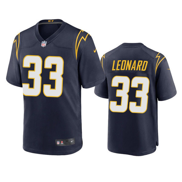 Men's Los Angeles Chargers #33 Deane Leonard Navy Alternate Vapor Limited Player Jersey