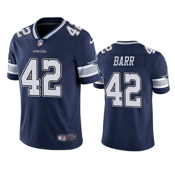 Mens Dallas Cowboys #42 Anthony Barr Nike Navy Team Color Vapor Untouchable Limited Player Jersey