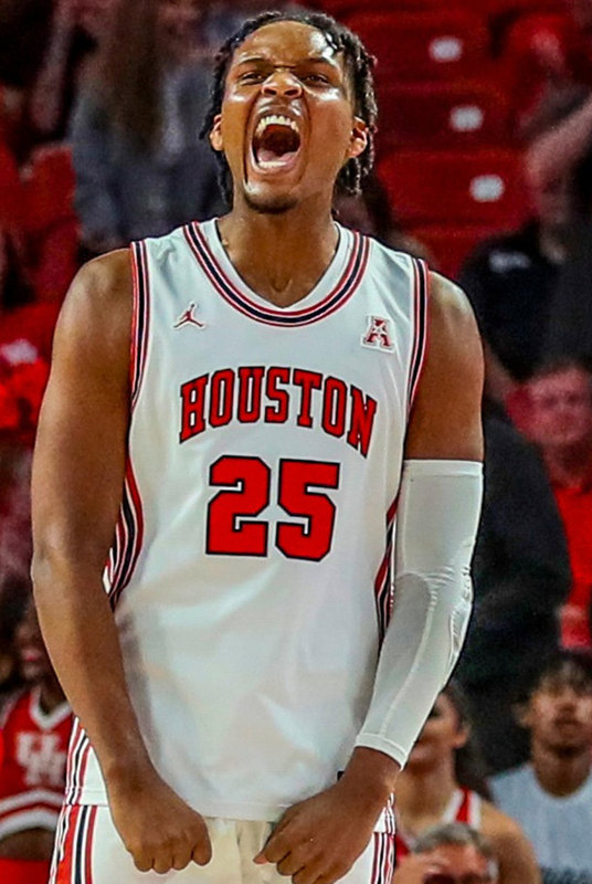 Mens Youth Houston Cougars #25 Jarace Walker White Retro Basketball Jersey