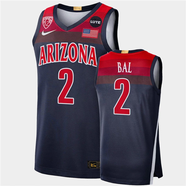 Mens Arizona Wildcats #2 Adama Bal Nike Navy College Basketball Game Jersey