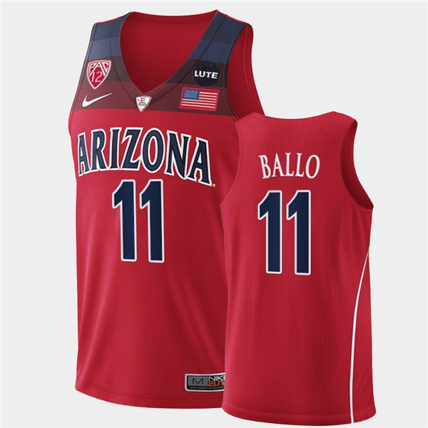 Mens Arizona Wildcats #11 Oumar Ballo Nike Red College Basketball Game Jersey