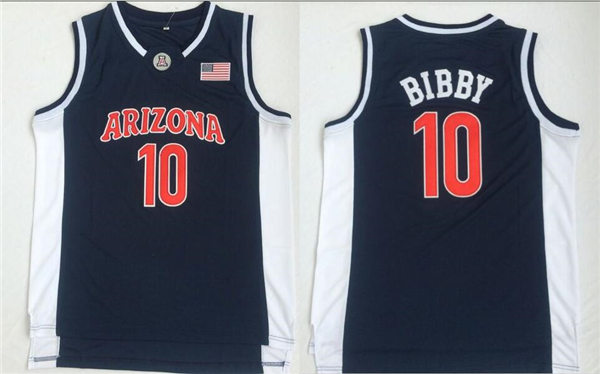 Mens Arizona Wildcats #10 Mike Bibby Nike Navy Retro Basketball Jersey