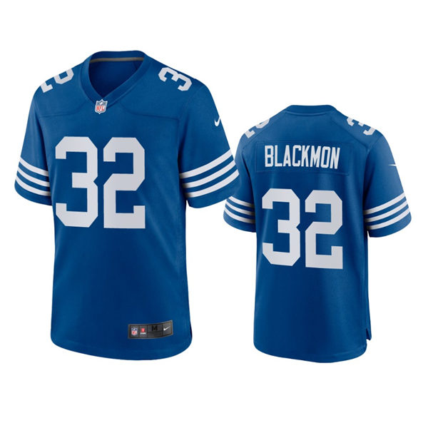 Mens Indianapolis Colts #32 Julian Blackmon Nike Royal Vapor Limited Jersey