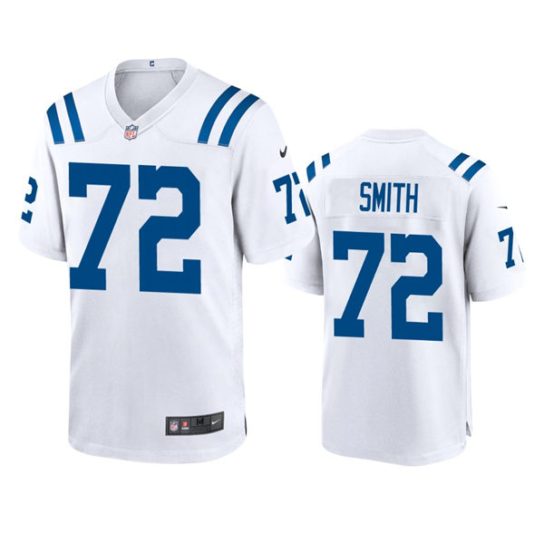 Mens Indianapolis Colts #72 Braden Smith Nike White Vapor Limited Jersey
