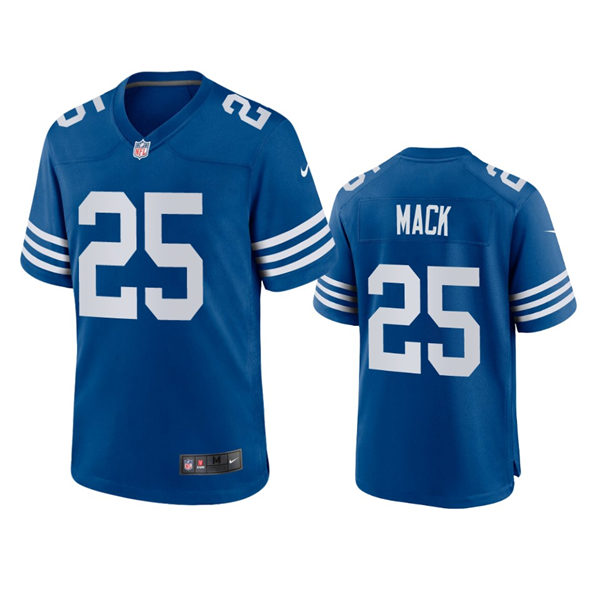 Mens Indianapolis Colts #25  Marlon Mack Nike Royal Vapor Limited Jersey