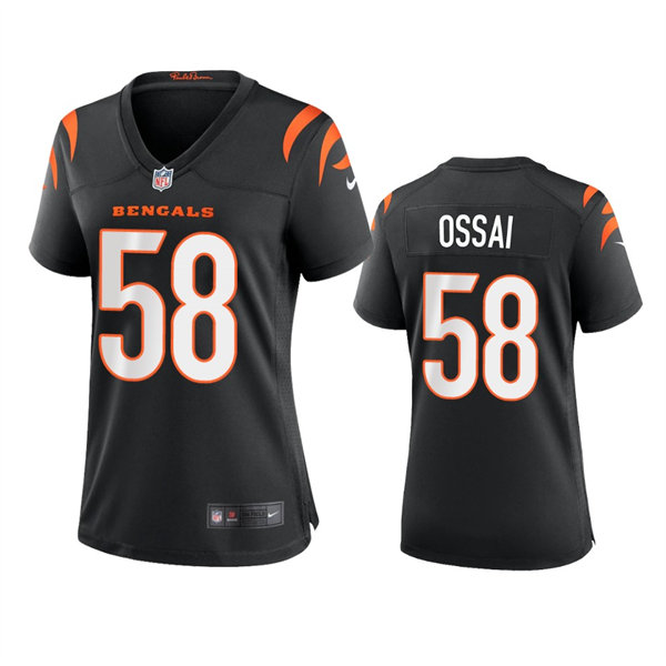 Womens Cincinnati Bengals #58 Joseph Ossai Nike Black Team Color Limited Jersey