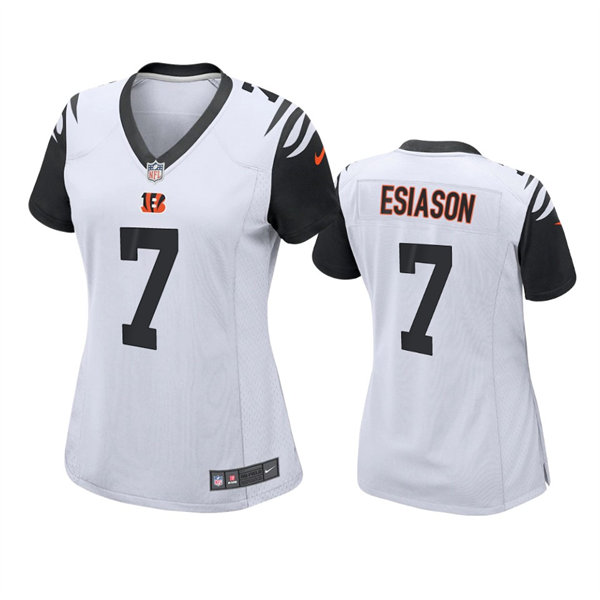 Women's Cincinnati Bengals #7 Boomer Esiason Nike White Color Rush Jersey